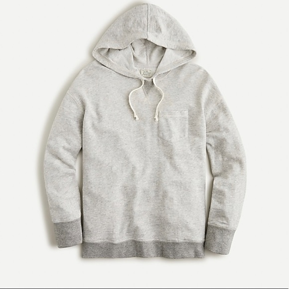 NWT J. Crew Cotton Relaxed Hoodie - Picture 6 of 6